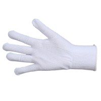 7 gauge natural white seamless knitted cotton safety gloves