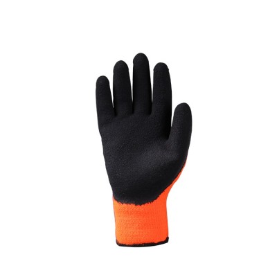 7 gauge acrylic nappy liner black latex Winter work gloves