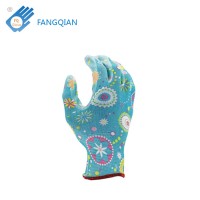 FQGLOVE pattern pu garden gloves women