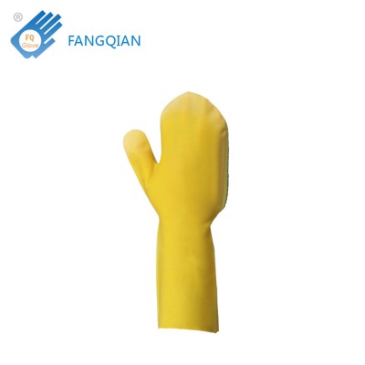 New Clean Latex Household Glove with Sponge&Souring Pad